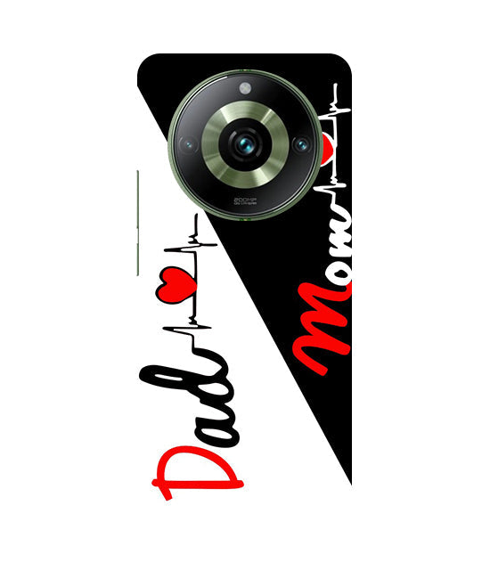 Mom Dad Love quotes Back Cover For Realme 12 Plus 5G
