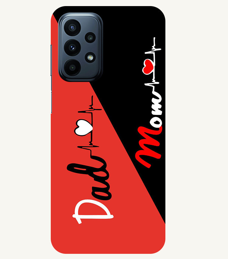 Mom Dad 1 Love quotes Back Cover For Samsung Galaxy A23 5G