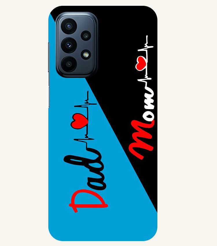 Mom Dad 2 Love quotes Back Cover For Samsung Galaxy A23 5G