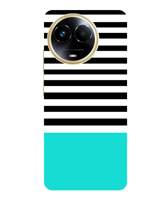 Horizontal Multicolor Stripes Back Cover For Realme Narzo 60x 5G