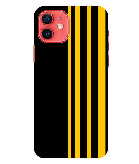 Vertical Stripes Back Cover For Iphone 12 Mini