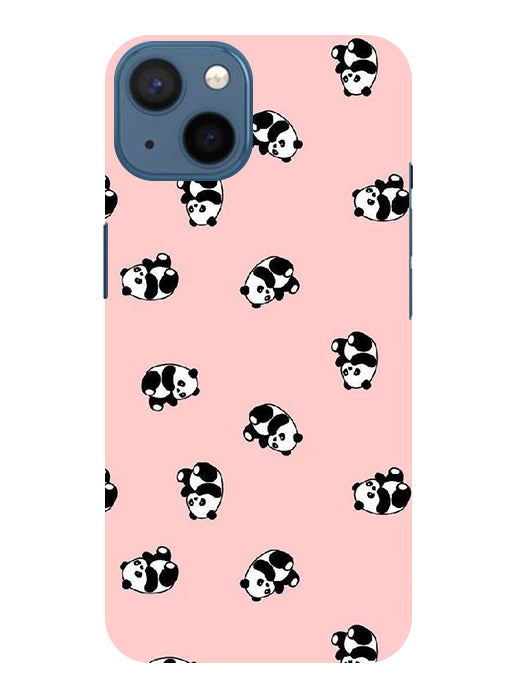 Cuties Panda Printed Back Cover For Iphone 13