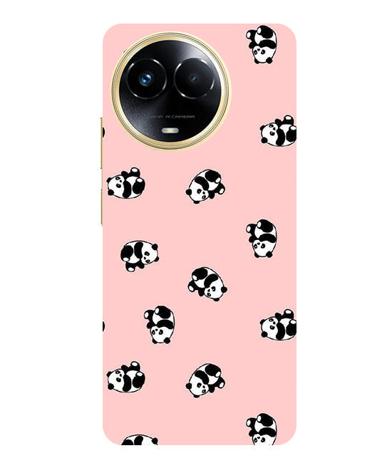 Cuties Panda Printed Back Cover For Realme Narzo 60x 5G