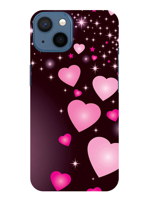 Heart Design Printed Back Cover For Iphone 13