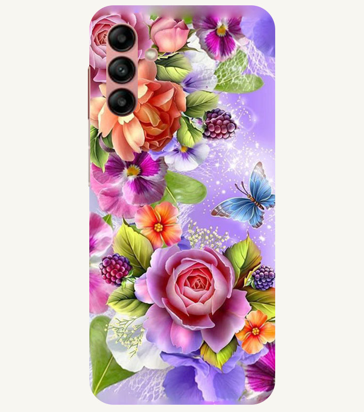 Flower Pattern Design Back Cover For Samsung Galaxy A04s