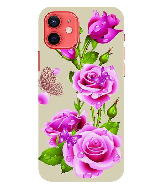 Flower Pattern 1 Design Back Cover For Iphone 12 Mini