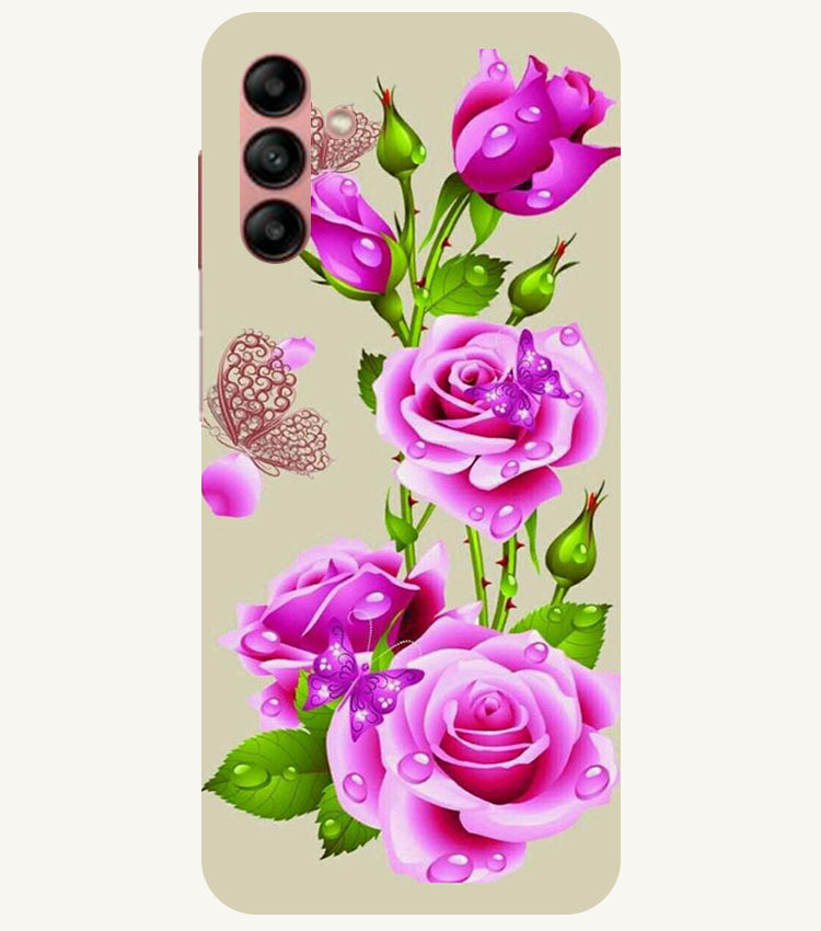 Flower Pattern 1 Design Back Cover For Samsung Galaxy M13 4G