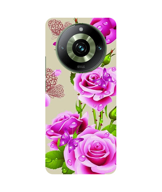Flower Pattern 1 Design Back Cover For Realme 12 5G