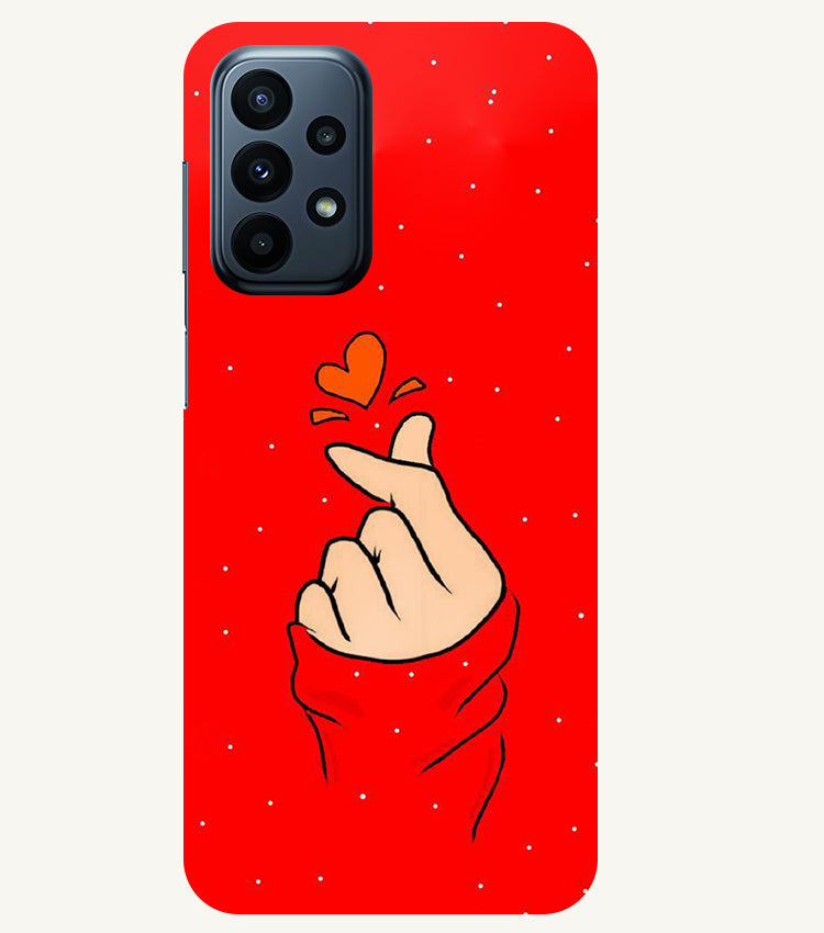 Finger Heart Back Cover For Samsung Galaxy A23 5G