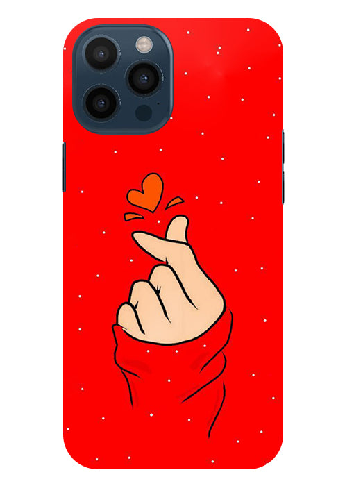 Finger Heart Back Cover For Iphone 12 Pro Max