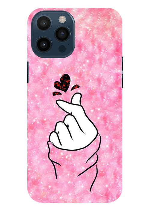Finger Heart 1 Back Cover For  Iphone 12 Pro Max