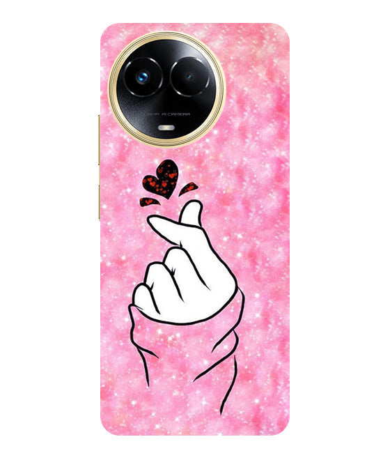 Finger Heart 1 Back Cover For Realme C67 5G