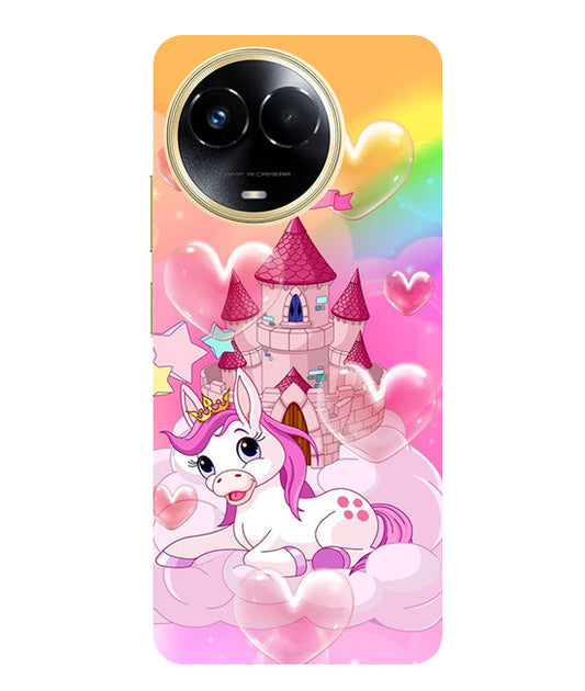 Cute Unicorn Design back Cover For  Realme C67 5G