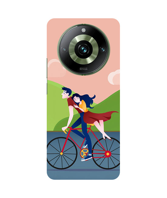 Cycling Couple Back Cover For Realme 12 Plus 5G