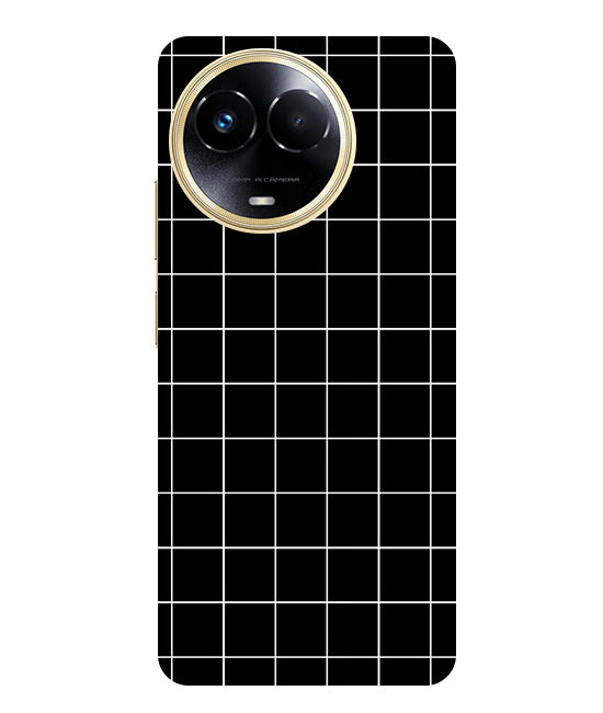 Checkers Box Design Back Cover For Realme Narzo 60x 5G