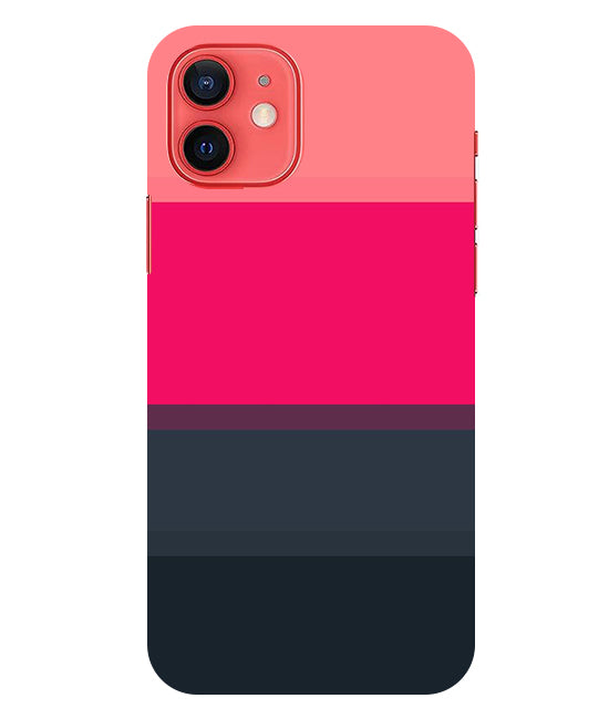 Colorful Stripes Back Cover For Iphone 12 Mini