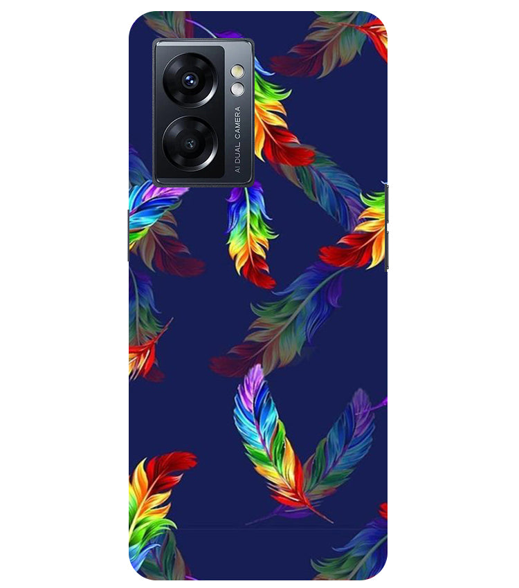 Multicolor Leaf Back Cover For Oppo K10 5G