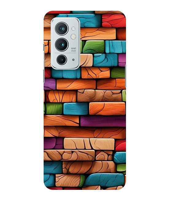 Colorful Wood Back Cover For OnePlus 9RT