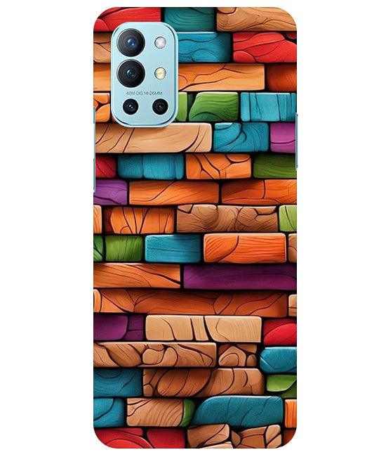 Colorful Wood Back Cover For OnePlus 9R