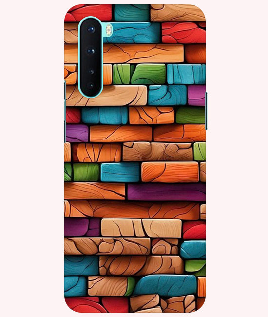 Colorful Wood Back Cover For OnePlus Nord