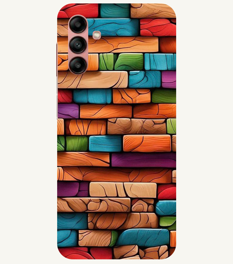 Colorful Wood Back Cover For Samsung Galaxy M13 4G
