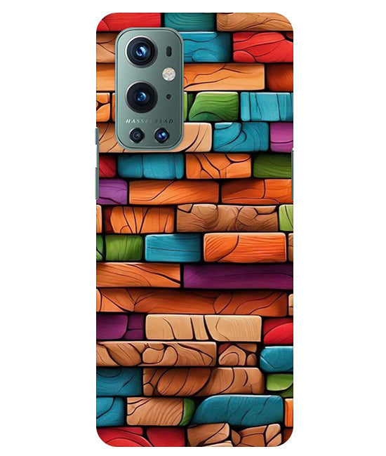 Colorful Wood Back Cover For OnePlus 9 Pro