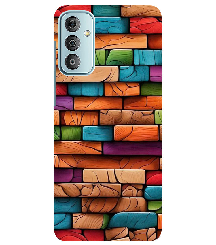 Colorful Wood Back Cover For Samsung Galaxy F23 5G