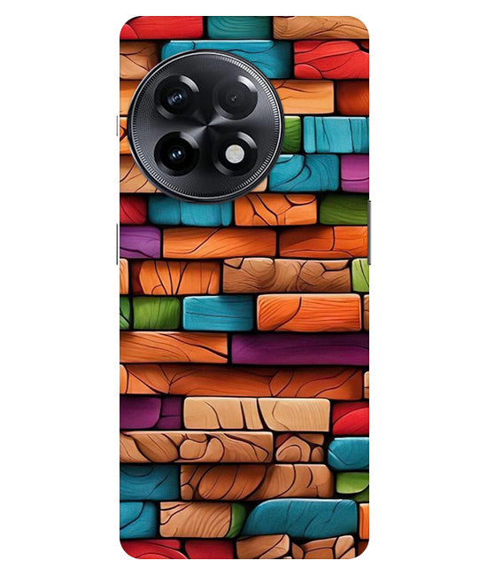 Colorful Wood Back Cover For OnePlus 11R