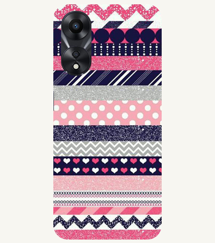 Colorful Stripes Back Cover For Oppo A78 5G