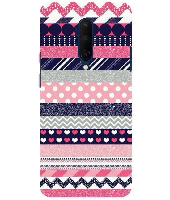 Colorful Stripes Back Cover For OnePlus 7T Pro