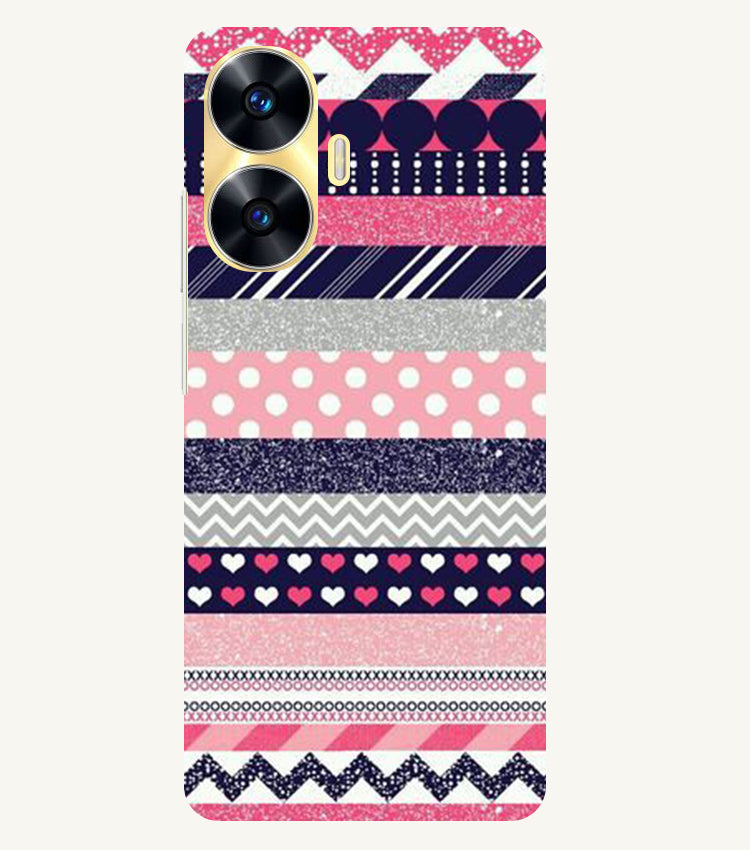 Colorful Stripes Back Cover For Realme C55/N55