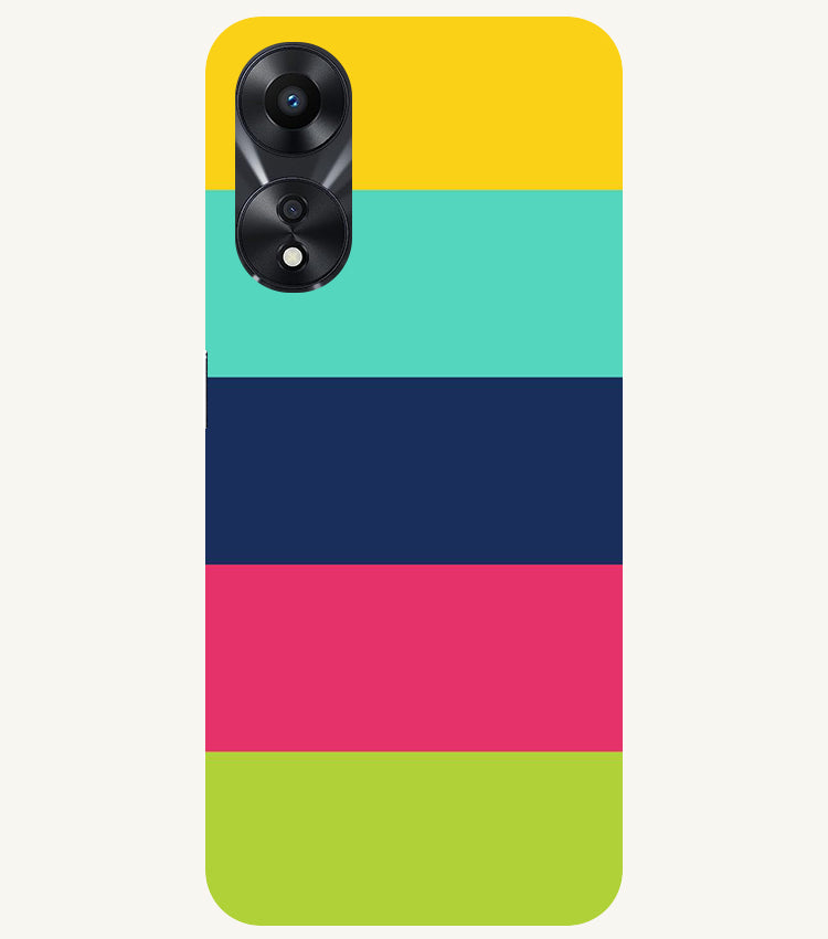 Five Color Stripes Back Cover For Oppo A78 5G