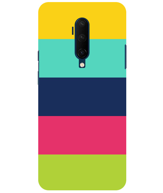 Five Color Stripes Back Cover For OnePlus 7T Pro