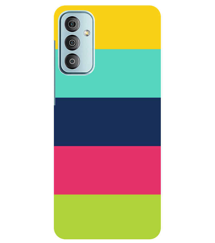 Five Color Stripes Back Cover For Samsung Galaxy F23 5G