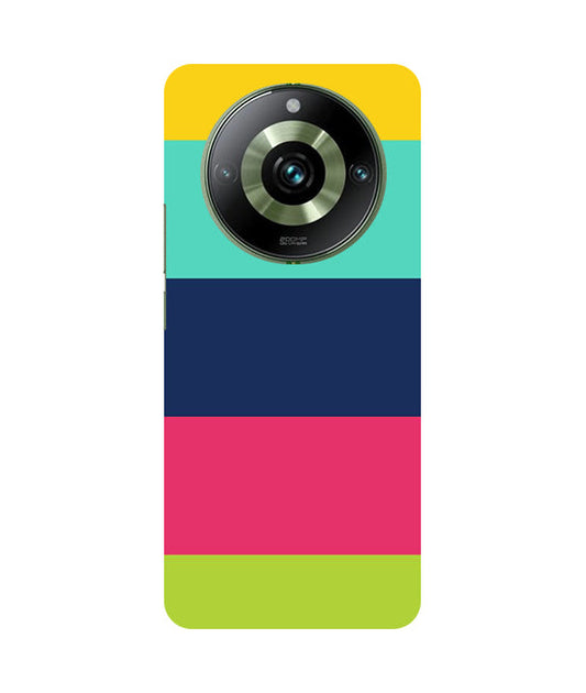 Five Color Stripes Back Cover For  Realme Narzo 60 5G