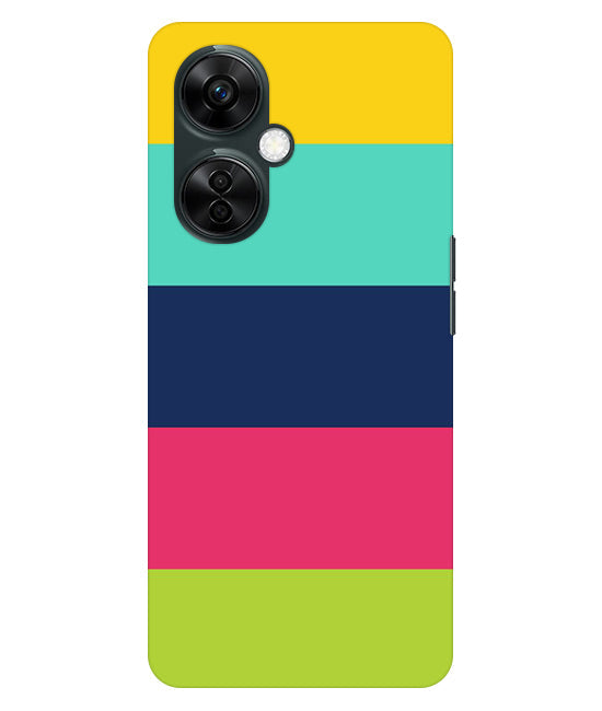 Five Color Stripes Back Cover For OnePlus Nord CE 3 Lite 5G