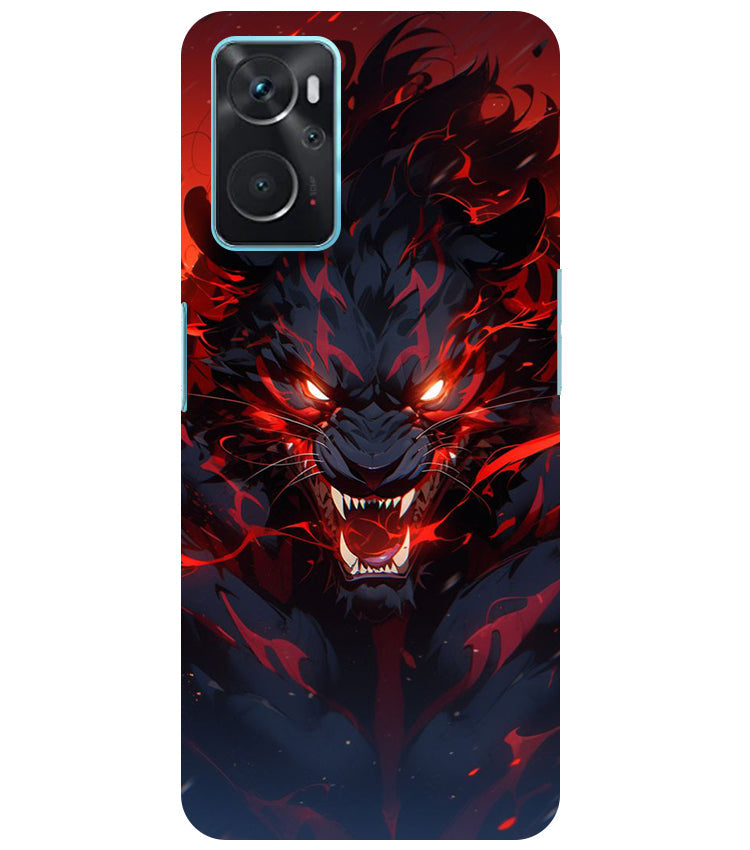 Angry Lion Back Cover For Oppo K10 4G/Realme 9i 4G/Oppo A96