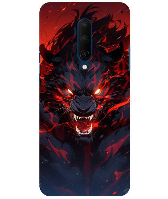 Angry Lion Back Cover For OnePlus 7T Pro