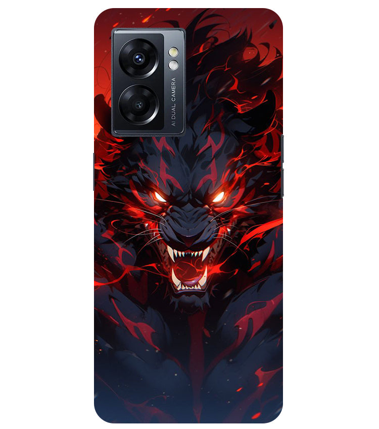 Angry Lion Back Cover For Oppo K10 5G