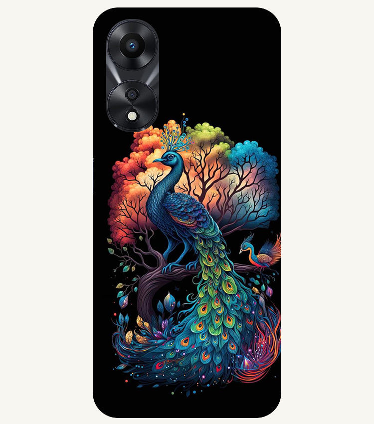 Peacock Back Cover For Oppo A78 5G