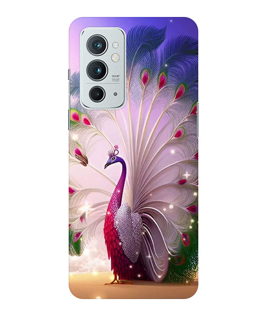 Peacock with Feather Back Cover For OnePlus 9RT