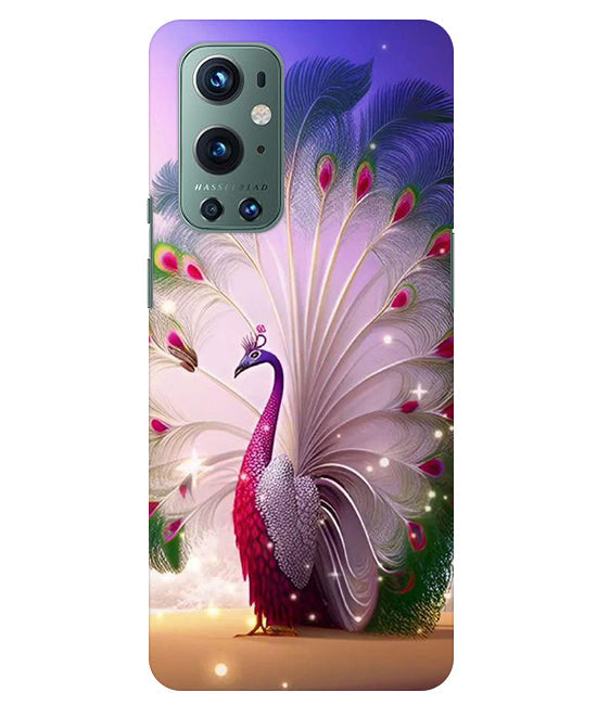 Peacock with Feather Back Cover For OnePlus 9 Pro