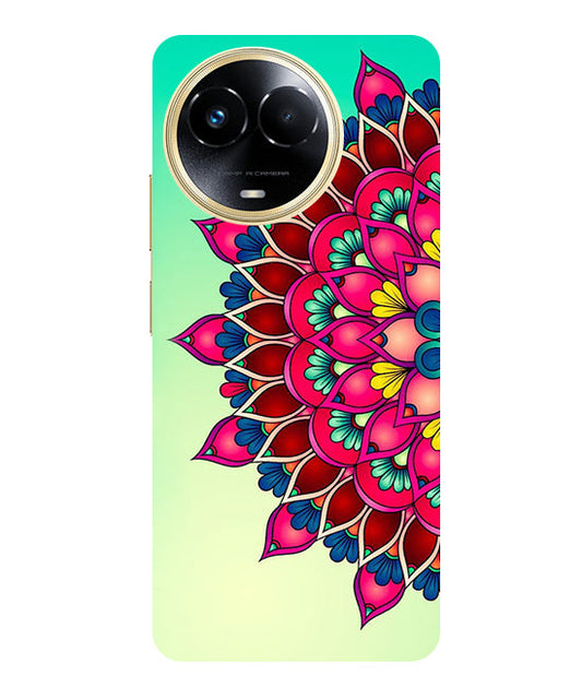 Colorful Mandala Back Cover For  Realme Narzo 60x 5G