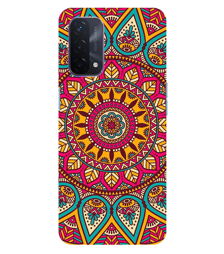 mandala Back Cover For Oppo A74 5G