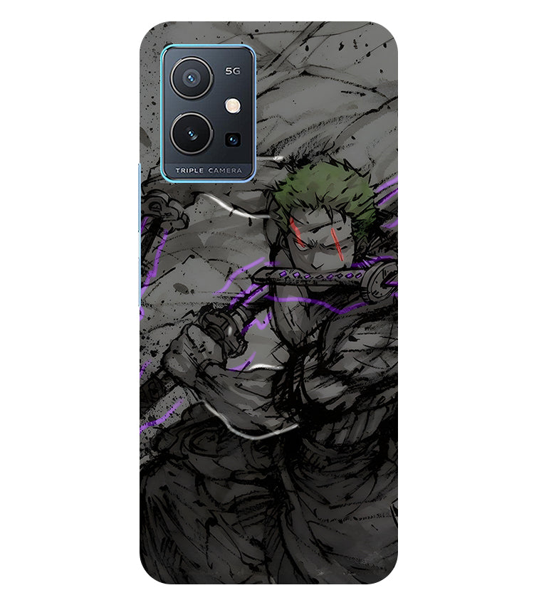 Zoro Three Sword Style Phone Case For iQOO Z6 5G