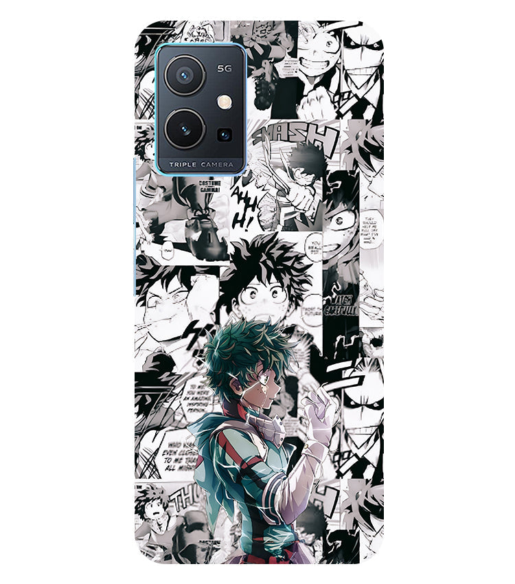 Izuku Midoriya Manga Phone Case For Vivo Y75 5G