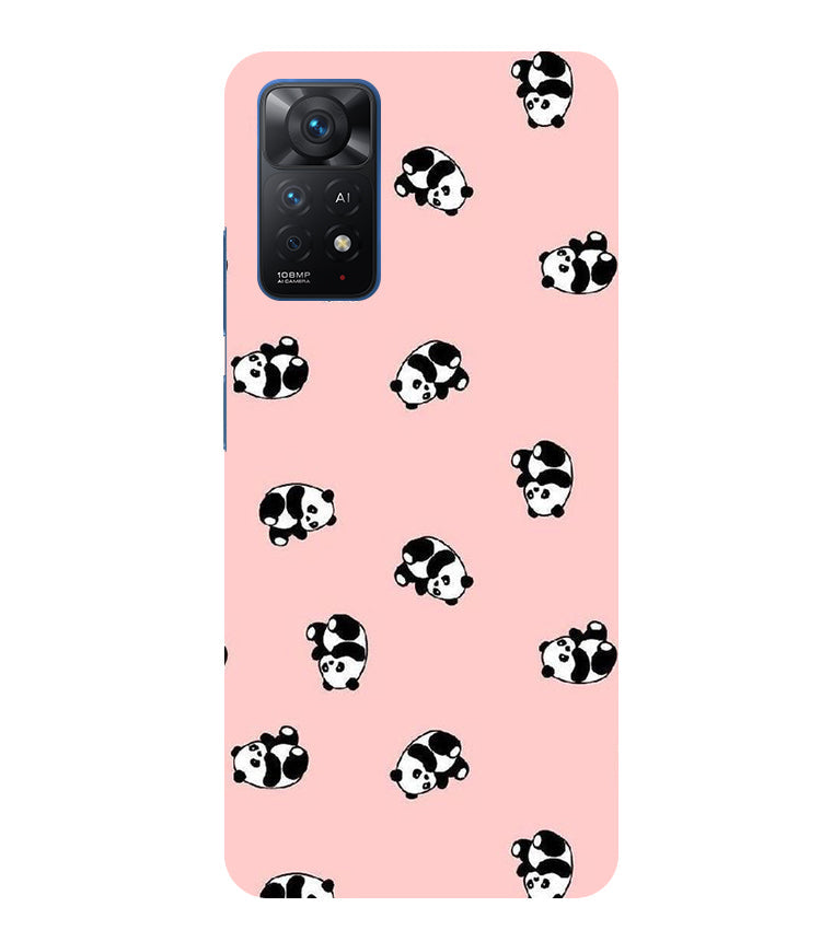 Cuties Panda Printed Back Cover For Mi Redmi Note 11 Pro/ 11 Pro Plus 5G