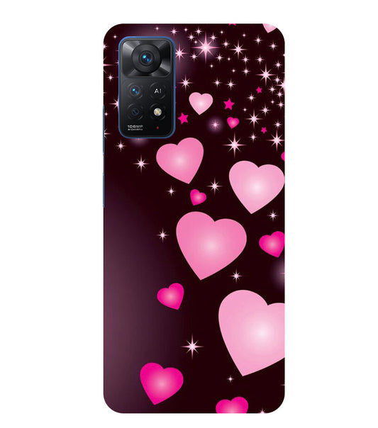 Heart Design Printed Back Cover For Mi Redmi Note 11 Pro/ 11 Pro Plus 5G