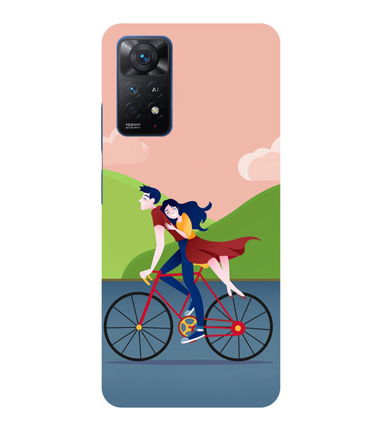 Cycling Couple Back Cover For  Mi Redmi Note 11 Pro/ 11 Pro Plus 5G