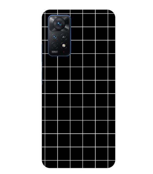 Checkers Box Design Back Cover For   Mi Redmi Note 11 Pro/ 11 Pro Plus 5G